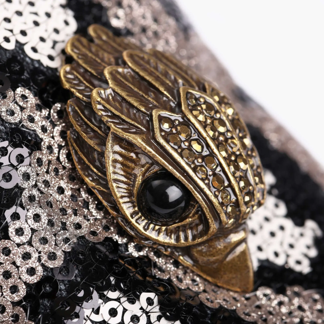 Kurt Geiger hombres lentejuelas hugh eagle de londres 2LPR634 | calzados negro otro